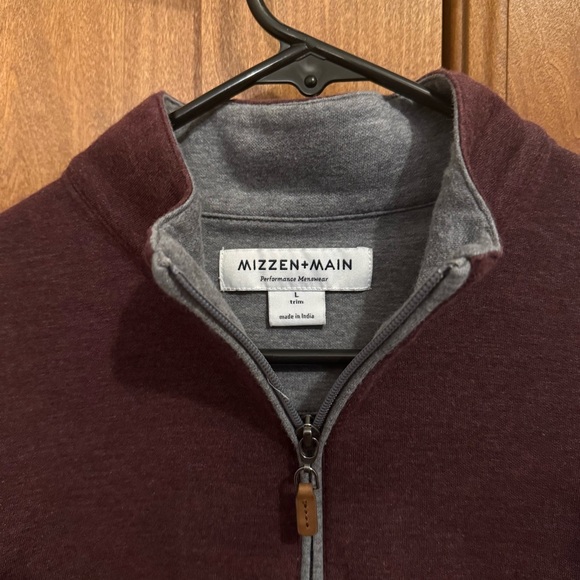 Mizzen+Main Burgundy Half-Zip Sweater - Picture 2 of 5